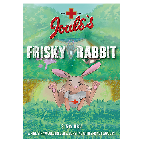 Frisky Rabbit beer by Joules Brewery