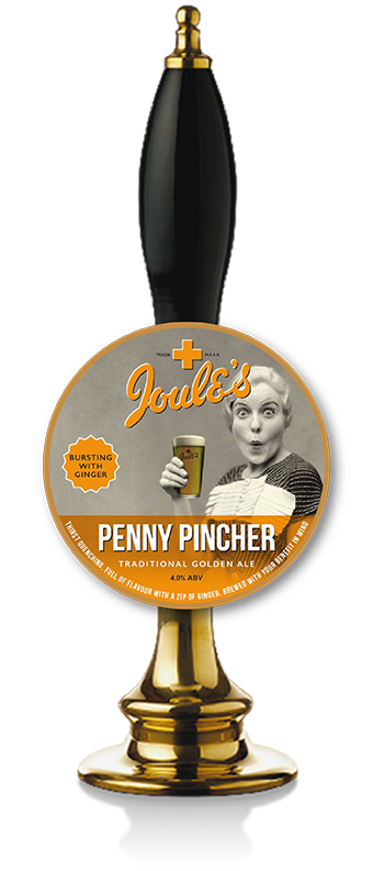 Penny Pincher beer by Joules Brewery