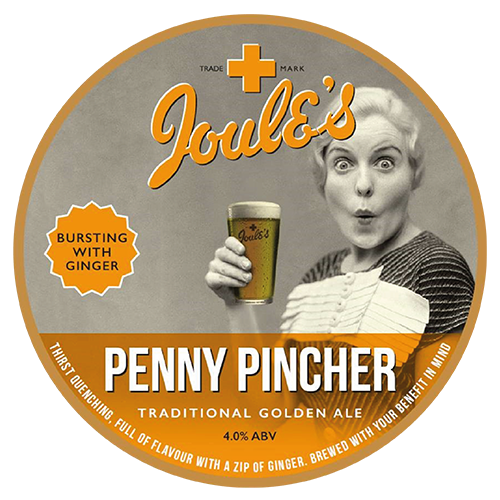Penny Pincher beer by Joules Brewery