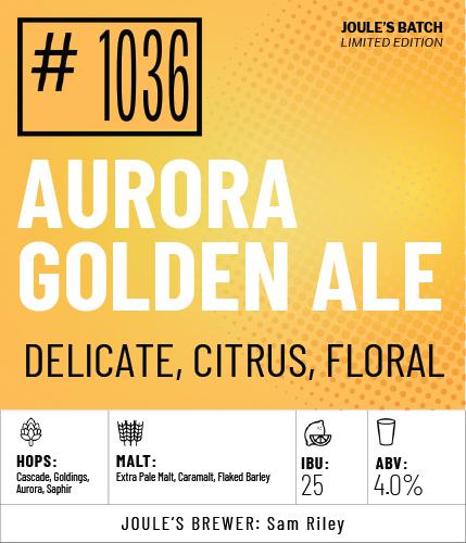 AURORA GOLDEN ALE #1036